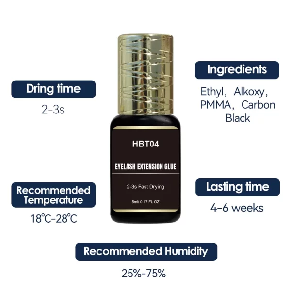 Wholesale 2-3s lash extension adhesive for beginner